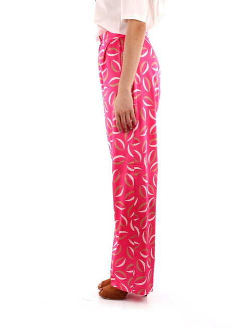 Pantalone Donna DERRIS con linea dritta Fucsia beige MARELLA- Francavilla Moda